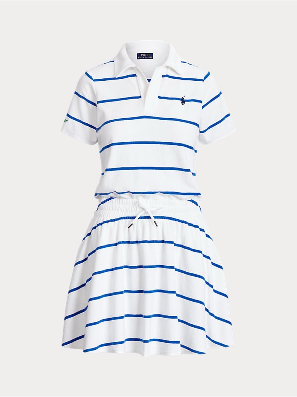Polo Ralph Lauren US Open Striped Terry Polo Dress